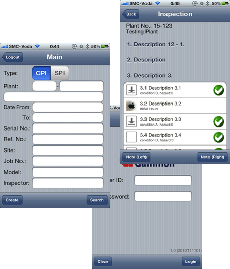 Gammon Construction internal use application